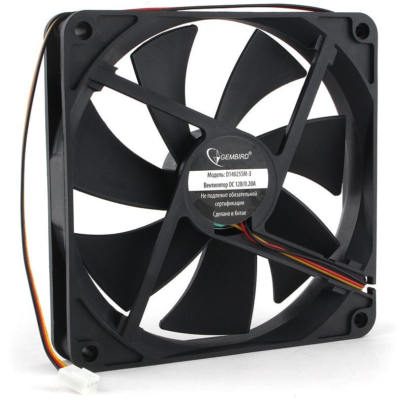 Вентилятор для корпуса Accord ACC-C14 ARGB 140х140x25 черный 3-pin 26дБ (ACC-C14 ARGB BLACK) brown b