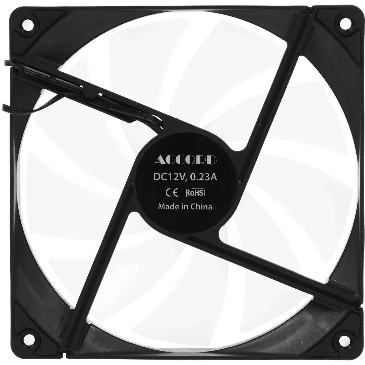 Вентилятор для корпуса Accord ACC-C14 ARGB 140х140x25 черный 3-pin 26дБ (ACC-C14 ARGB BLACK) brown b