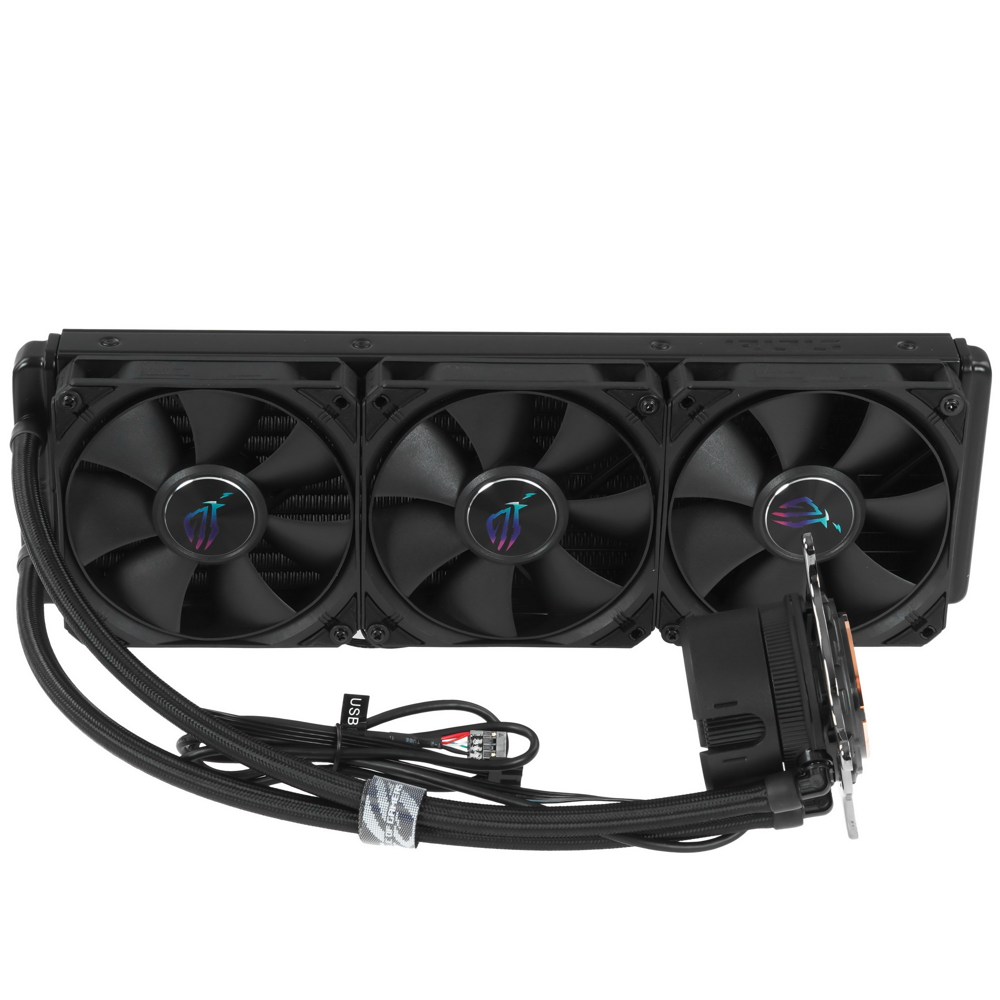 Жидкостная система охлаждения ASUS ROG STRIX LC III 360 черный, 120 мм, алюминий, 2200 об/мин, 36 дБ