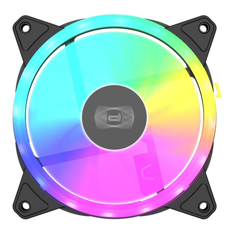 Кулер для корпуса Case Cooler PCCooler F3 T120 ARGB BK 3IN1 (120x120x25mm, 4-pin PWM, ARGB, 46CFM, 2