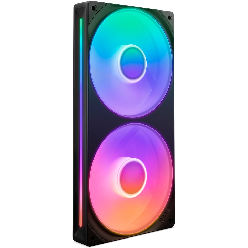 Кулер для корпуса ПК/ Case Cooler NZXT F240 RGB Core (120x120x25mm, 4-pin PWM, RGB, 75.12CFM, 30dBA,