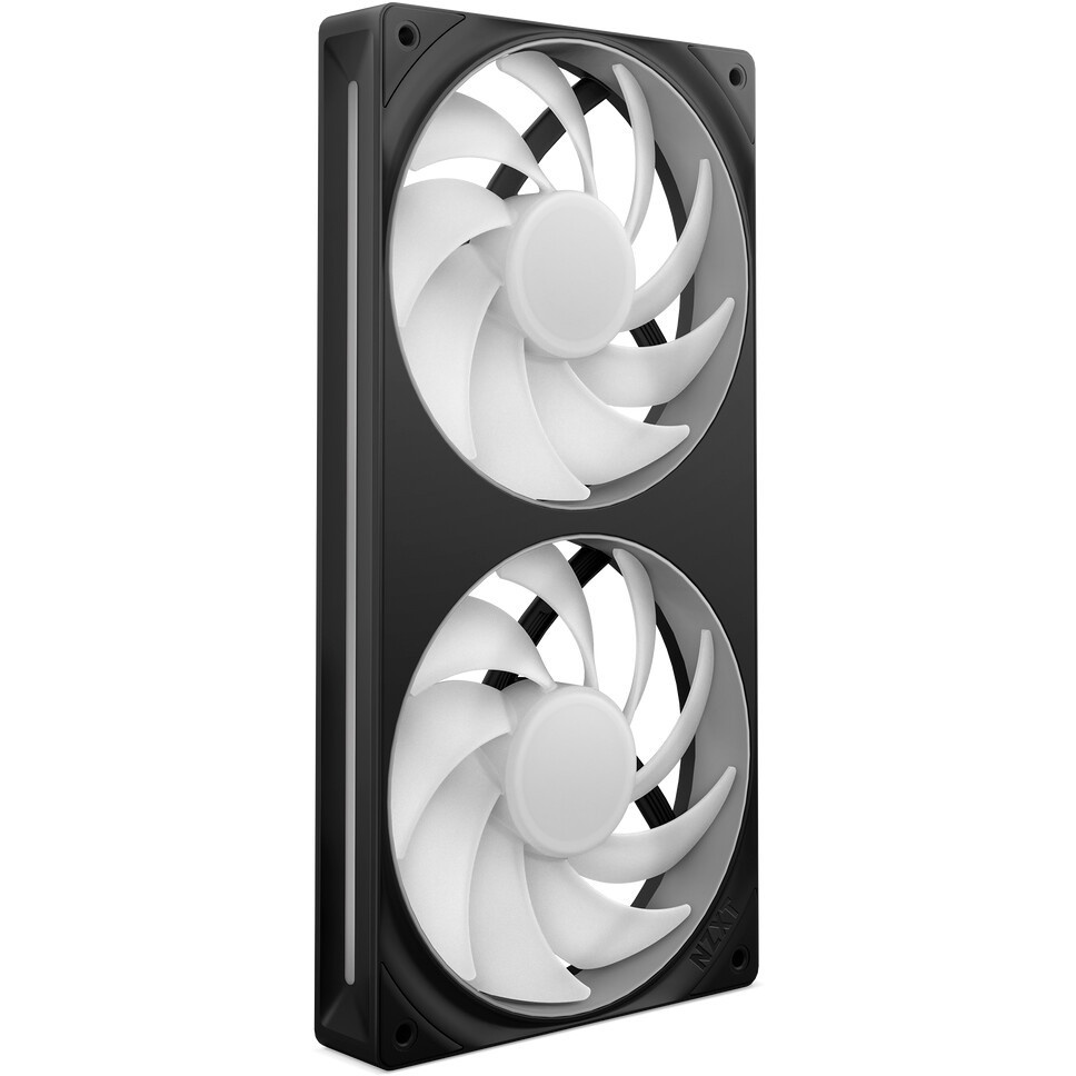 Кулер для корпуса ПК/ Case Cooler NZXT F240 RGB Core (120x120x25mm, 4-pin PWM, RGB, 75.12CFM, 30dBA,