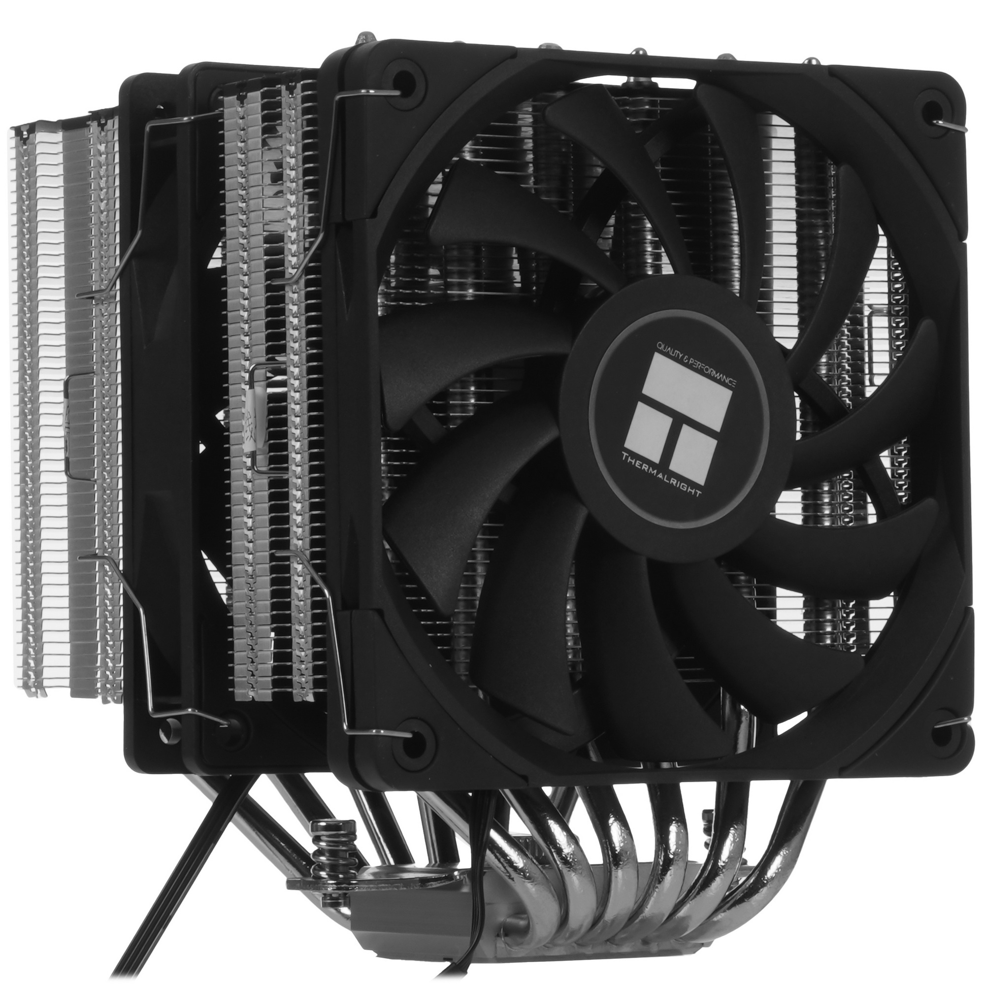 Кулер для процессора Thermalright Royal Knight 120 SE (4-pin PWM, 155mm, Ni/Cu, 6x6mm, 2x120mm, 66.1