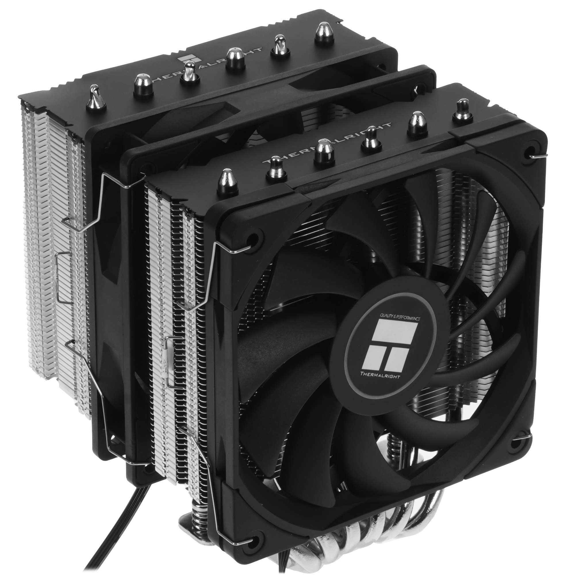 Кулер для процессора Thermalright Royal Knight 120 SE (4-pin PWM, 155mm, Ni/Cu, 6x6mm, 2x120mm, 66.1