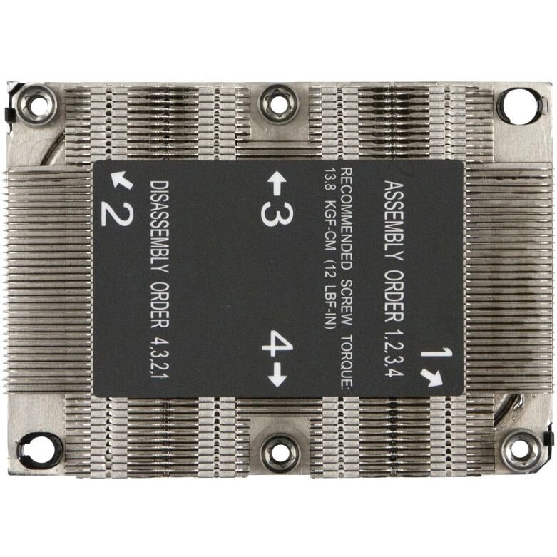 Радиатор 1U Passive CPU HS for X11 Purley, Narrow Retention Mechanism