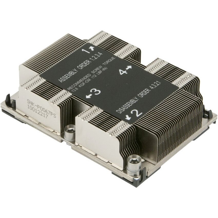Радиатор 1U Passive CPU HS for X11 Purley, Narrow Retention Mechanism