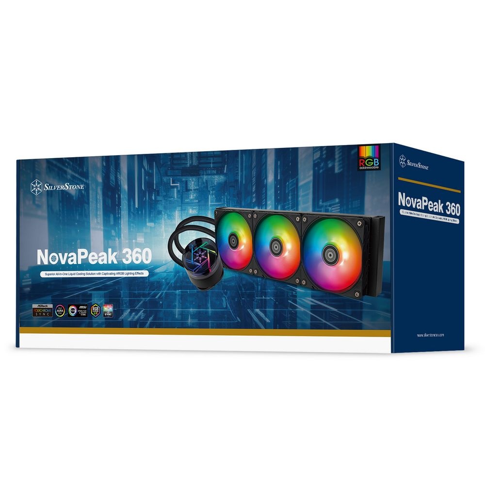Жидкостная система охлаждения Silverstone SST-NP360-ARGB G53NP360ARGB020 черный