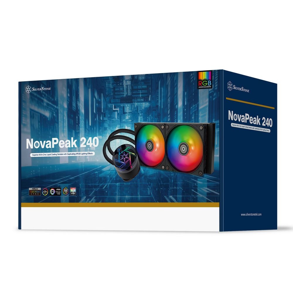 Жидкостная система охлаждения Silverstone SST-NP240-ARGB G53NP240ARGB020 черный