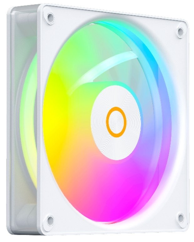 Вентилятор для корпуса Ocypus Gamma F12 Elite WH ARGB, 120x120x25mm, 4-PIN PWM, 600-1800 RPM, 26 DBA