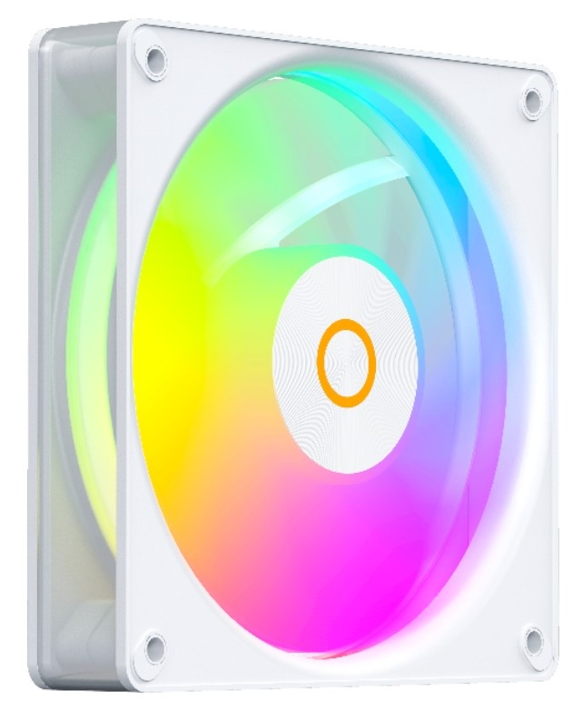 Вентилятор для корпуса Ocypus Gamma F12 Elite WH ARGB REVERSE BLADE, 120x120x25mm, 4-PIN PWM, 600-18
