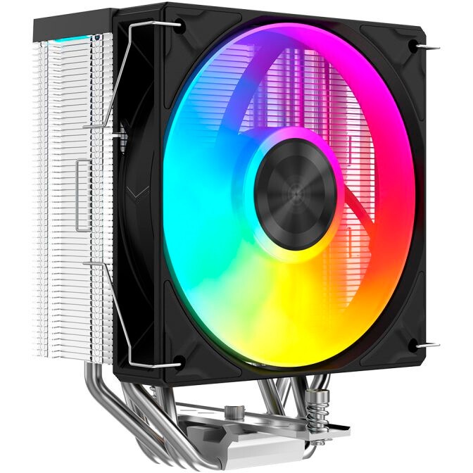 Кулер для процессора/ CPU Cooler SAMA A40L (240W, 4-pin PWM, 152mm, 4x6mm, ARGB, 1x120mm, 78CFM, 29d