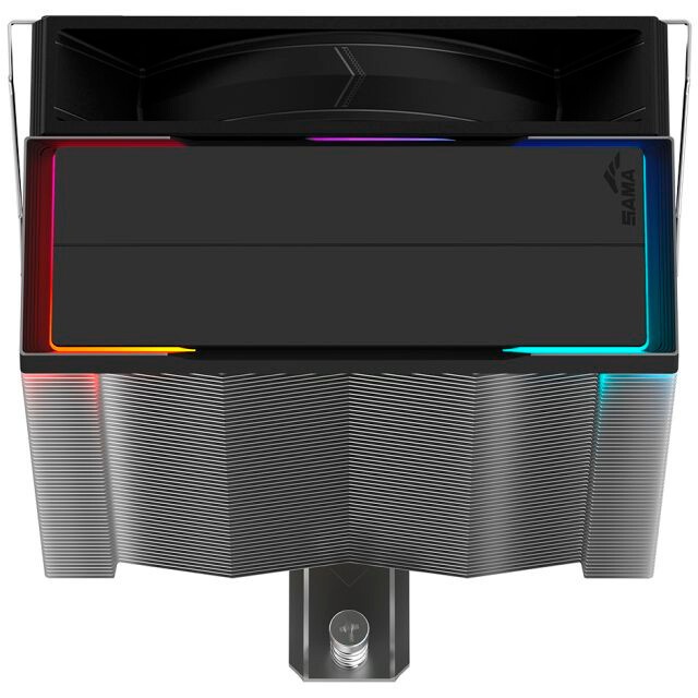 Кулер для процессора/ CPU Cooler SAMA A40L (240W, 4-pin PWM, 152mm, 4x6mm, ARGB, 1x120mm, 78CFM, 29d