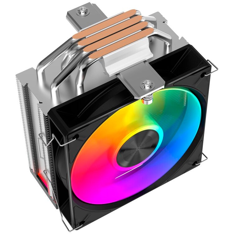 Кулер для процессора/ CPU Cooler SAMA A40L (240W, 4-pin PWM, 152mm, 4x6mm, ARGB, 1x120mm, 78CFM, 29d