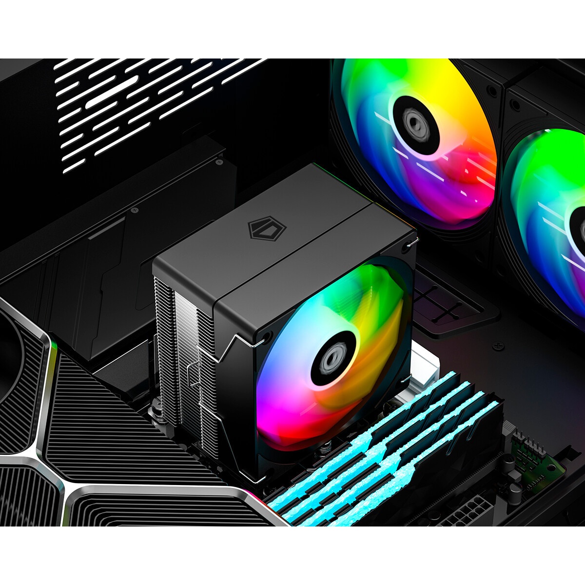 Кулер для процессора/ CPU Cooler SAMA X30L (180W, 4-pin PWM, 133.5mm, 3x6mm, ARGB, 1x100mm, 50.1CFM,