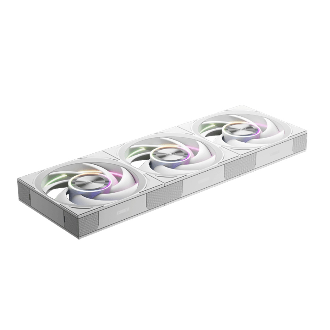 Кулер для корпуса PCCooler F7 X120 ARGB WH 3IN1 (120x120x28mm, 4-pin PWM, ARGB, 83CFM, 33.1dBA, 3000