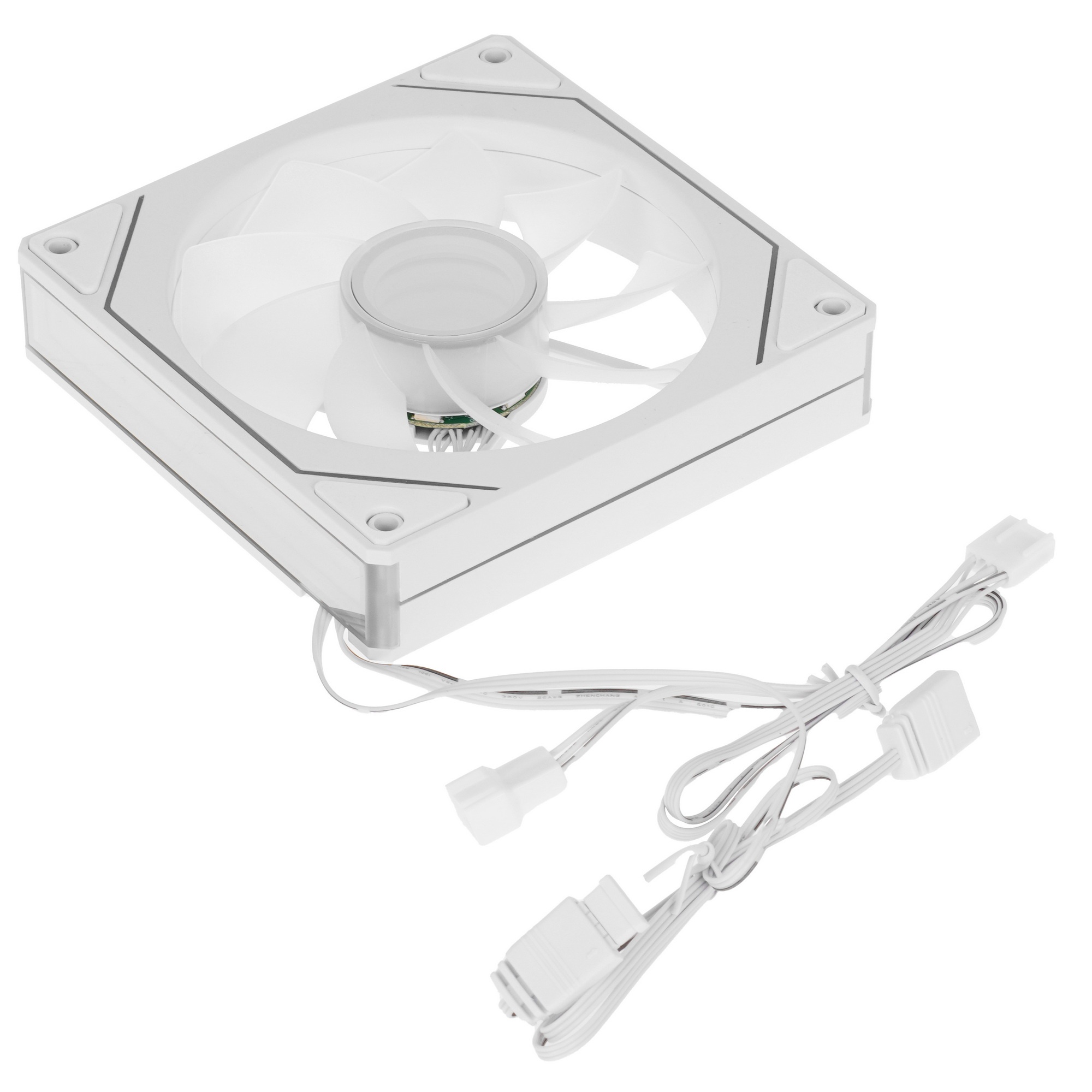 Вентилятор для корпуса Aerocool / Formula Floe 12WH ARPW ARGB белый, 120 мм, 1500 об/мин, 26.8 дБ, 4