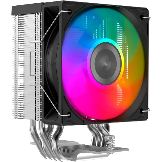 Кулер для процессора SAMA X40L (200W, 4-pin PWM, 133.5mm, 4x6mm, ARGB, 1x100mm, 50.1CFM, 35.2dBA, 26