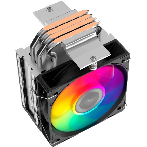 Кулер для процессора SAMA X40L (200W, 4-pin PWM, 133.5mm, 4x6mm, ARGB, 1x100mm, 50.1CFM, 35.2dBA, 26