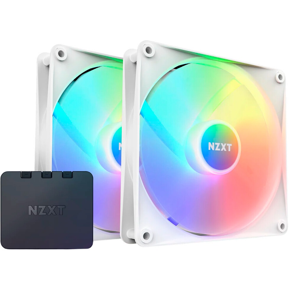 Кулер для корпуса ПК/ Case Cooler NZXT F140 RGB Core Twin Pack (140x140x25mm, 4-pin PWM, RGB, 89.48C