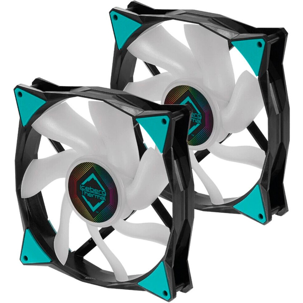 Кулер для корпуса ПК/ Case Cooler NZXT F140 RGB Core Twin Pack (140x140x25mm, 4-pin PWM, RGB, 89.48C