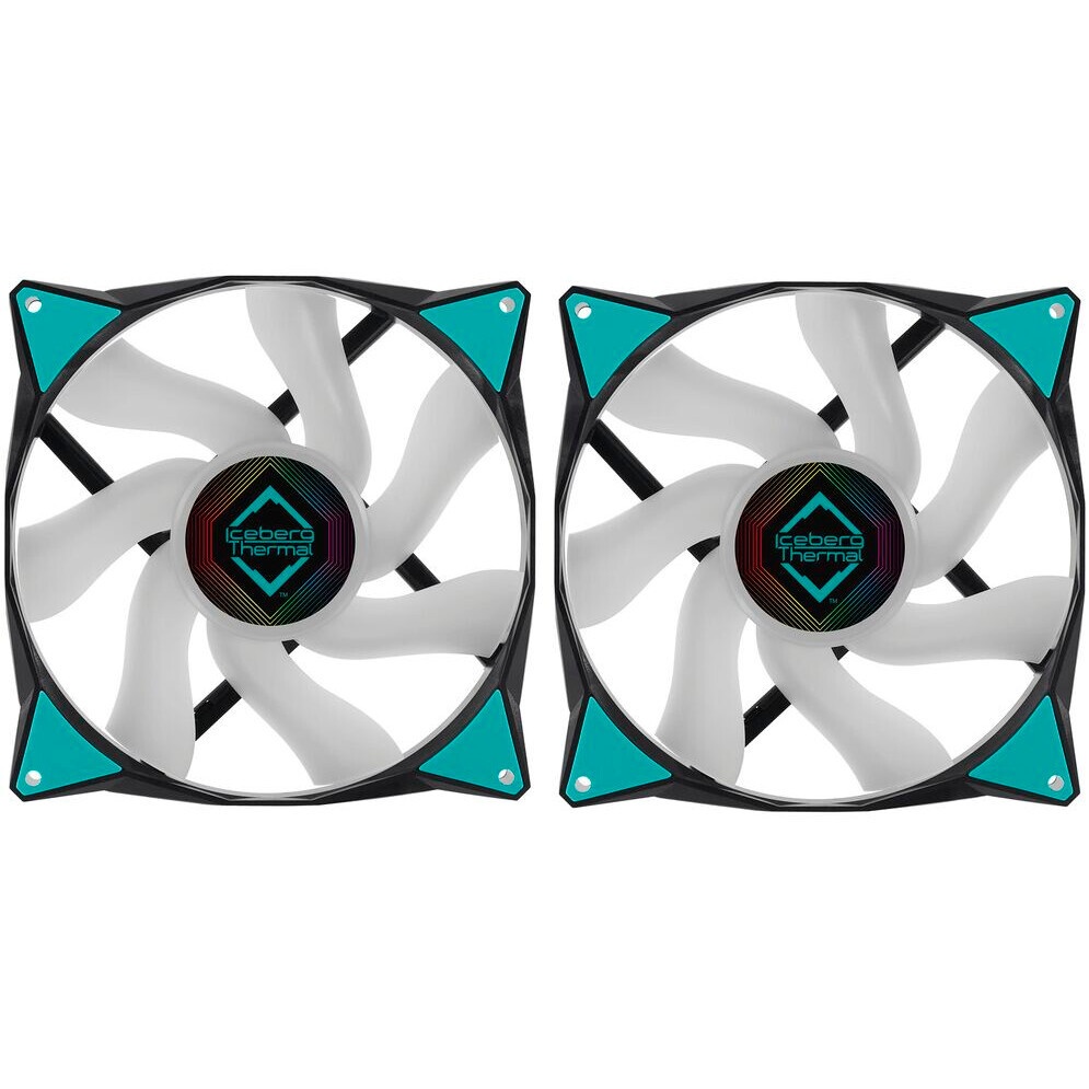Кулер для корпуса ПК/ Case Cooler NZXT F140 RGB Core Twin Pack (140x140x25mm, 4-pin PWM, RGB, 89.48C