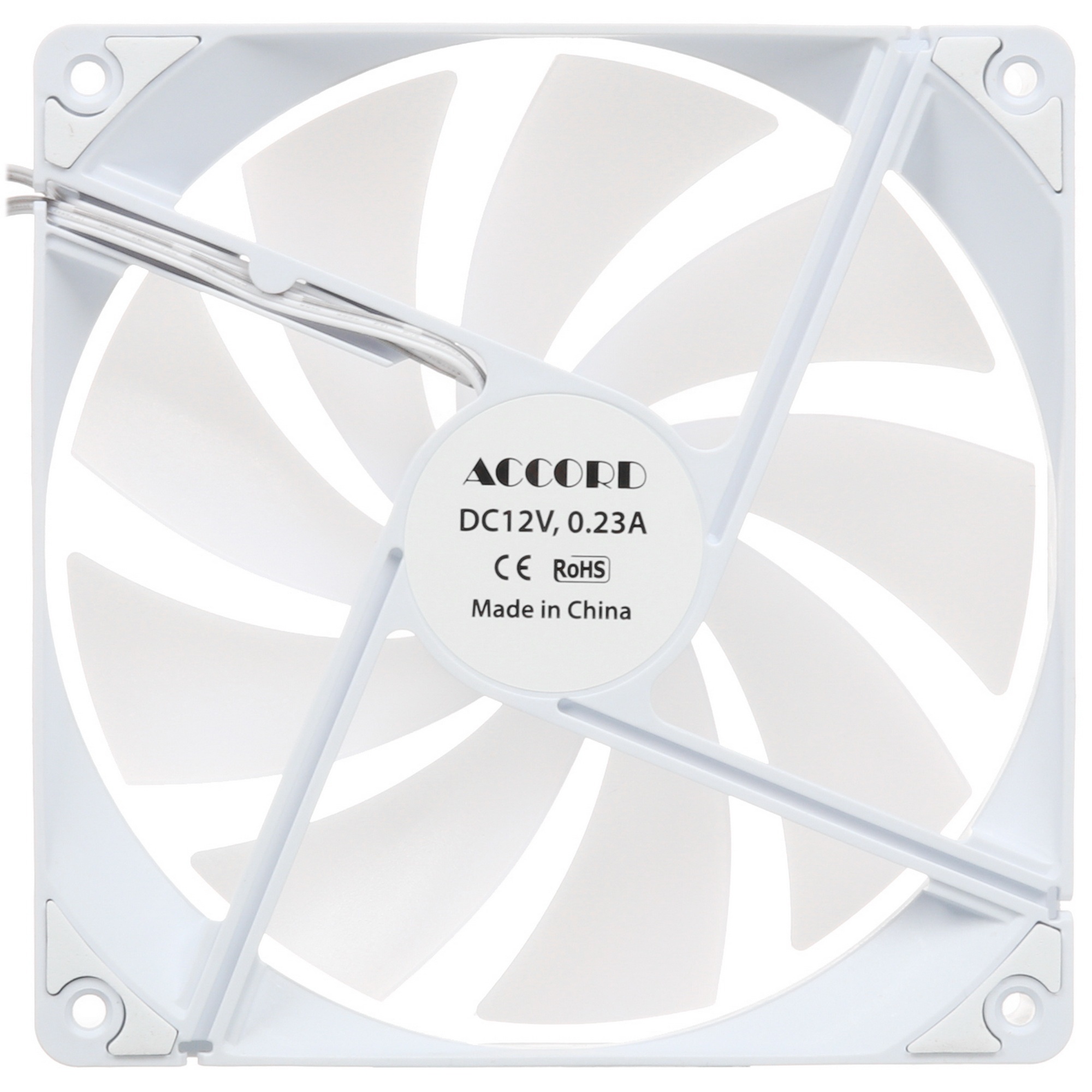 Вентилятор для корпуса Accord ACC-C14 ARGB 140х140x25 белый 3-pin 26дБ (ACC-C14 ARGB белый) brown bo