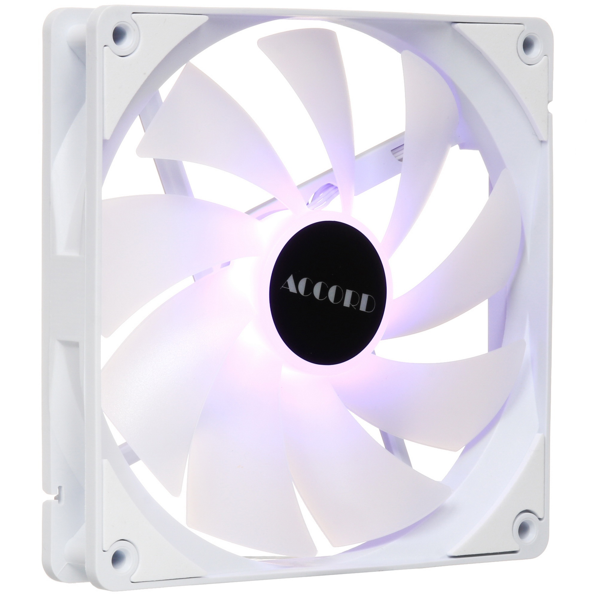 Вентилятор для корпуса Accord ACC-C14 ARGB 140х140x25 белый 3-pin 26дБ (ACC-C14 ARGB белый) brown bo