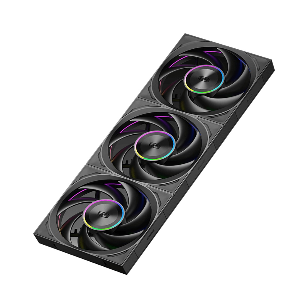Кулер для корпуса PCCooler F7 X120 ARGB BK 3IN1 (120x120x28mm, 4-pin PWM, ARGB, 83CFM, 33.1dBA, 3000
