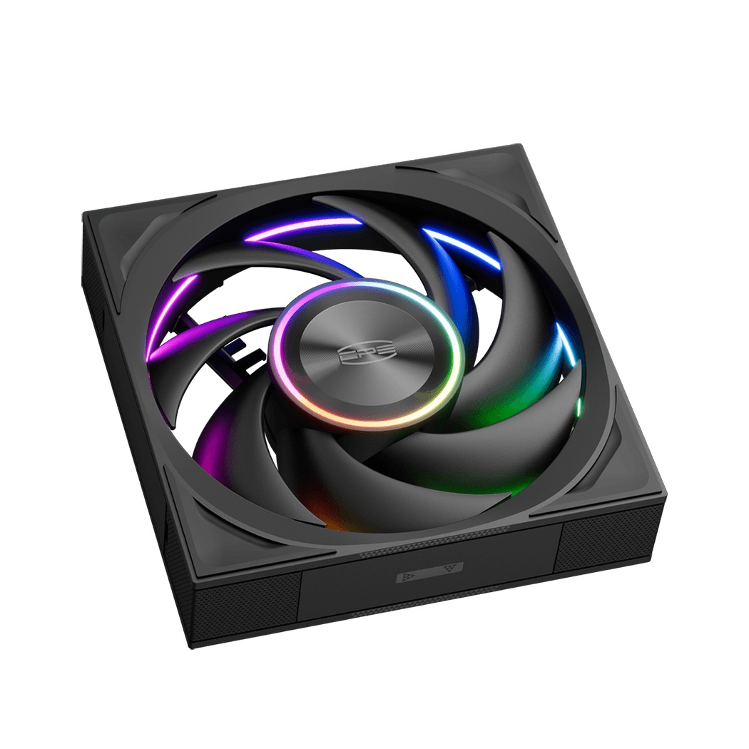Кулер для корпуса PCCooler F7 X120 ARGB BK 3IN1 (120x120x28mm, 4-pin PWM, ARGB, 83CFM, 33.1dBA, 3000