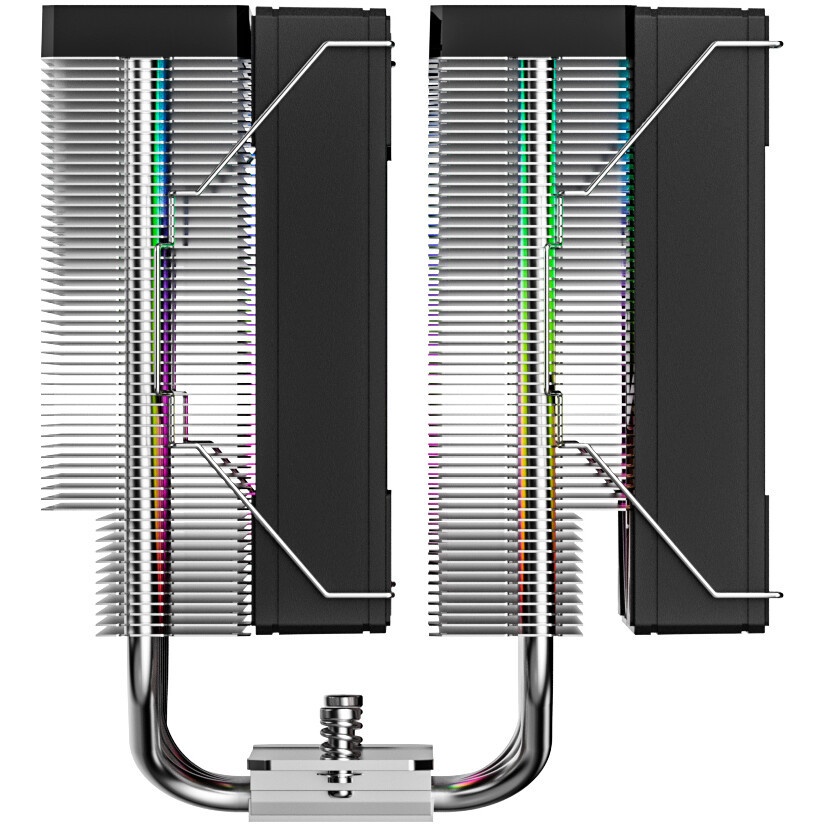 Кулер для процессора/ CPU Cooler SAMA A60L (265W, 4-pin PWM, 156.5mm, 6x6mm, ARGB, 2x120mm, 78CFM, 2