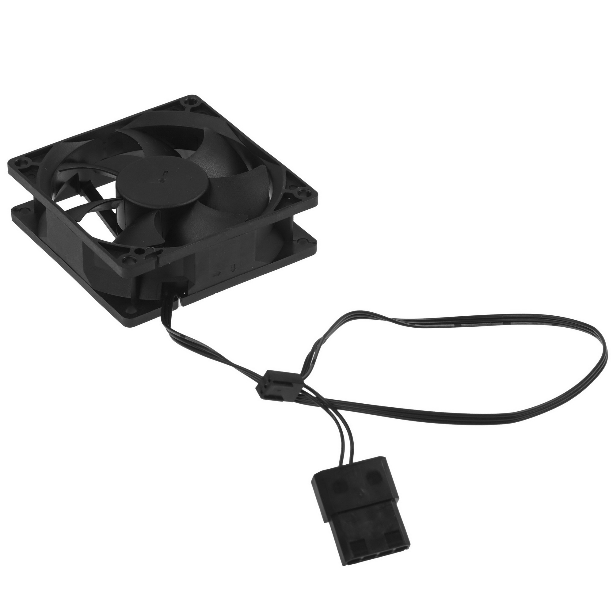 Вентилятор для корпуса Digma DFAN-80 черный, 80 мм, 1800 об/мин, 23 дБ, 4 pin