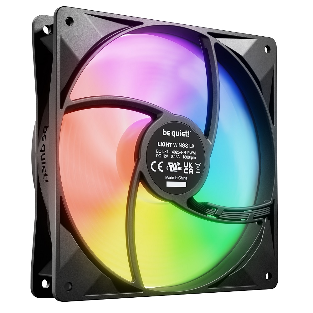 Кулер для корпуса/ Case Cooler be quiet! LIGHT WINGS LX 120mm PWM high-speed (120x120x25mm, 4-pin PW