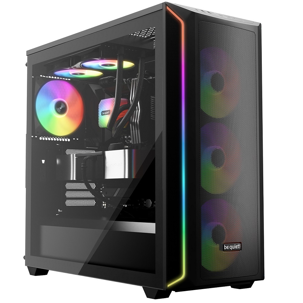 Кулер для корпуса/ Case Cooler be quiet! LIGHT WINGS LX 140mm PWM (140x140x25mm, 4-pin PWM, ARGB, 56