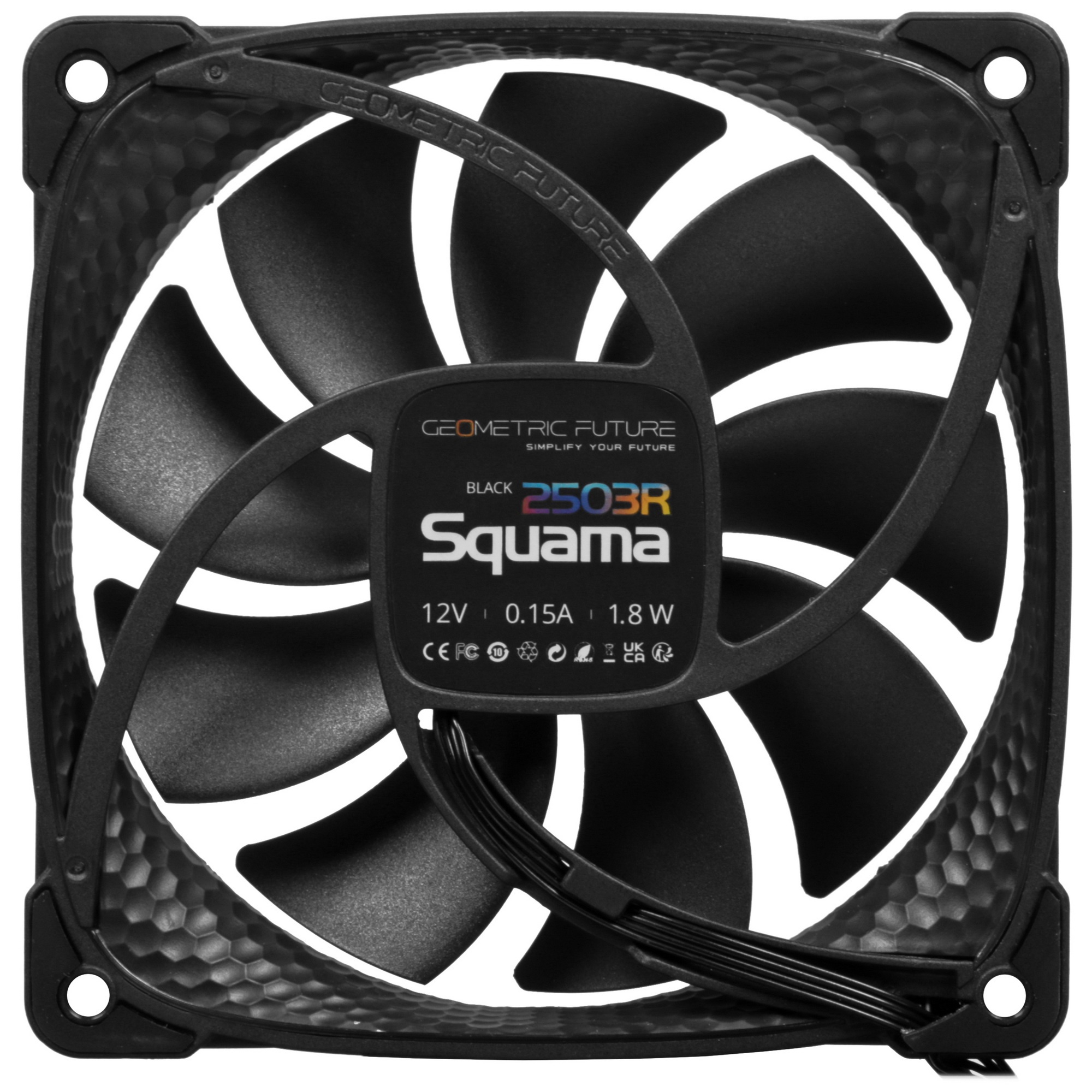 Вентилятор корпусный/ Case Cooler Geometric Future Squama 2503RB-12 Reverse (120x120x25mm, 4-pin PWM