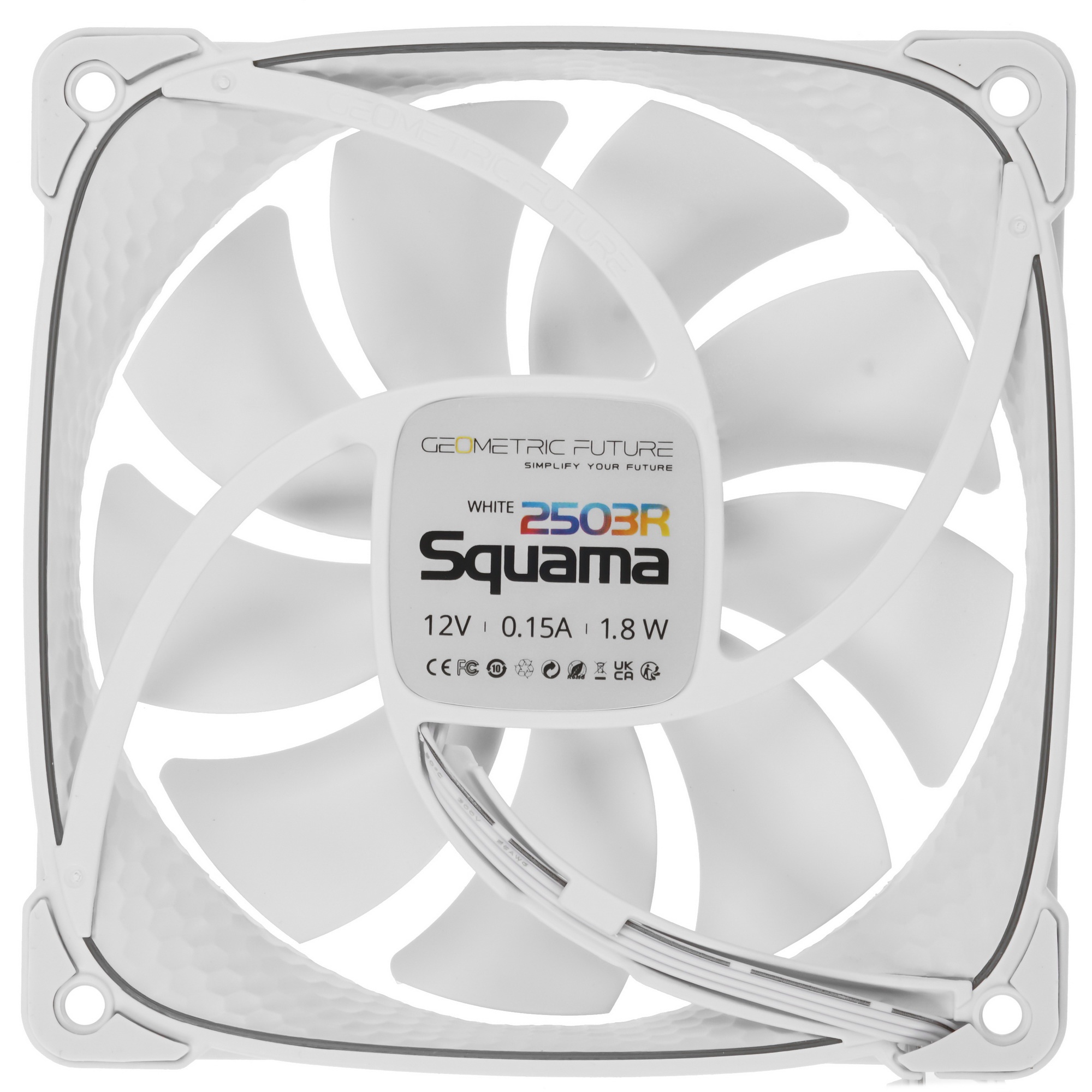 Вентилятор корпусный/ Case Cooler Geometric Future Squama 2503RW-12 Reverse (120x120x25mm, 4-pin PWM