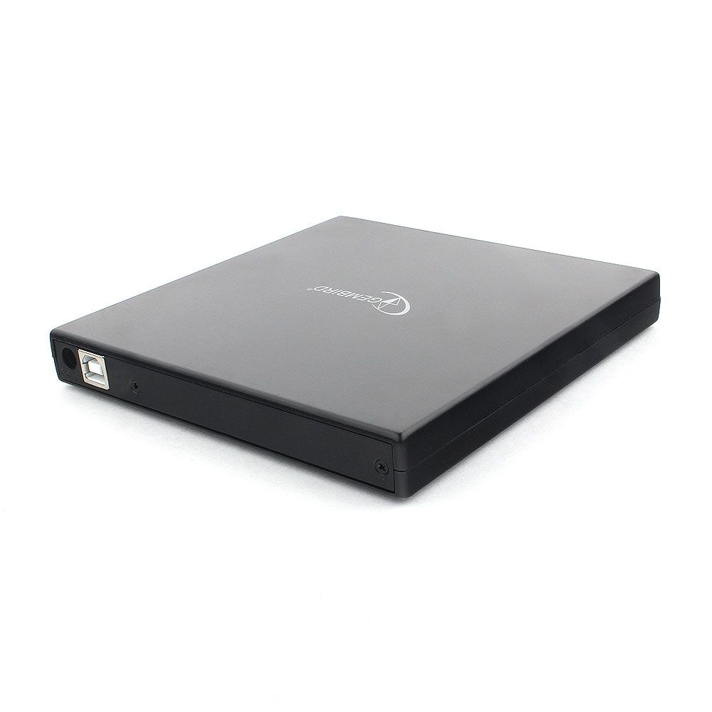 Оптический привод внешний с интерфейсом USB Gembird DVD-USB-02 пластик, черный