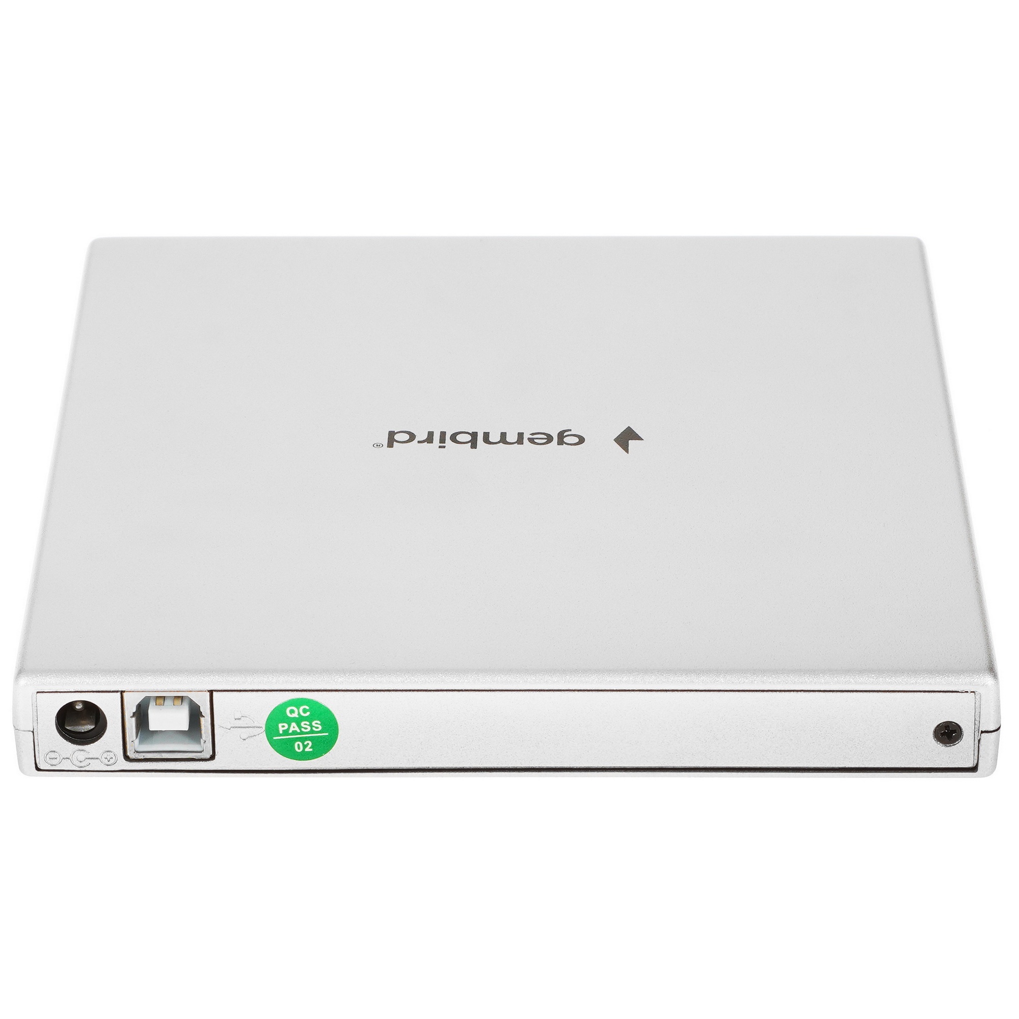 Оптический привод внешний с интерфейсом USB 2.0 Gembird DVD-USB-02-SV пластик, серебро