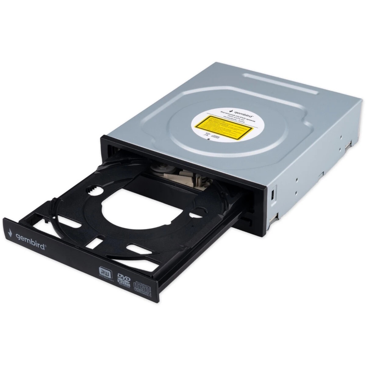Оптический привод DVD-привод SATA Gembird DVD-SATA-02 толщина 40 мм, черный