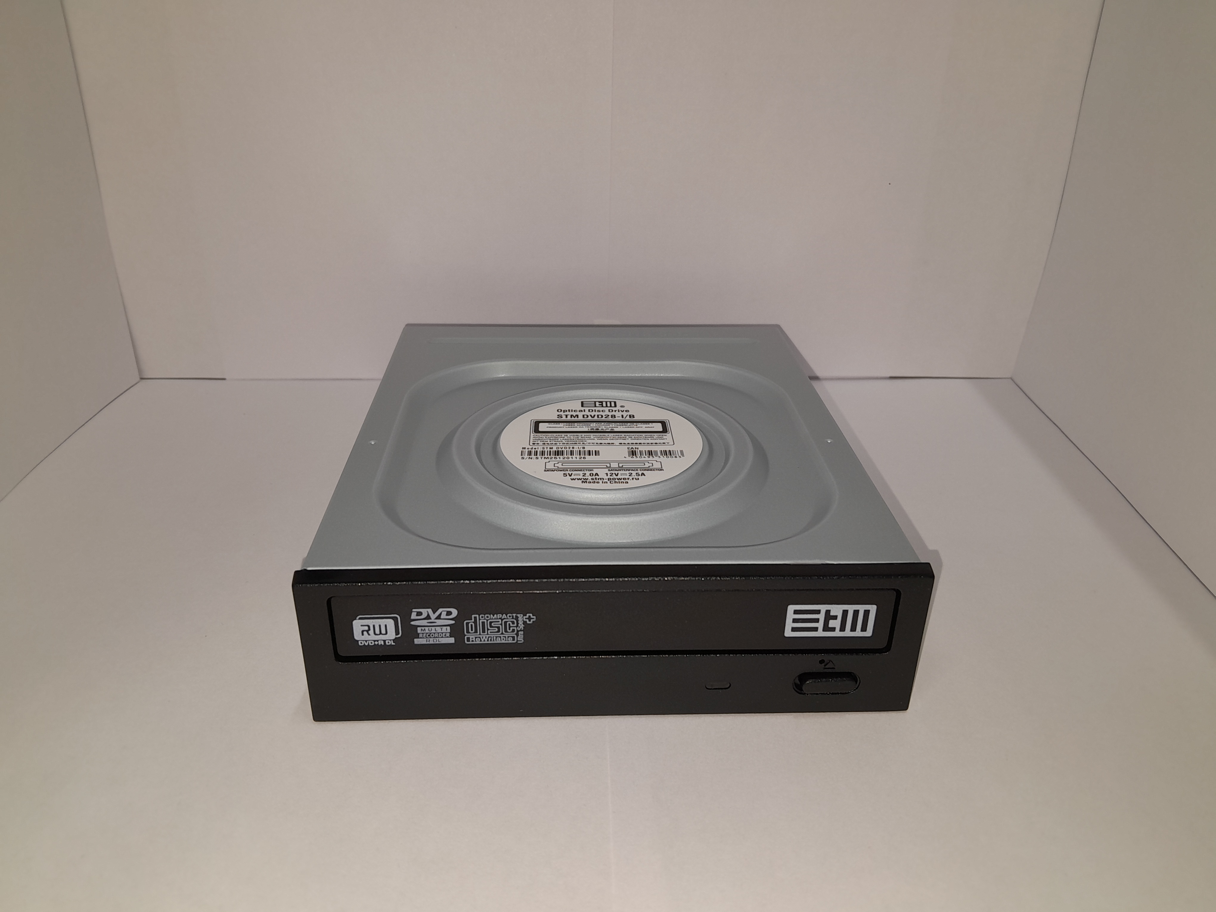 Внутренний оптический DVD привод DVD-RW (SATA, internal, black), OEM
