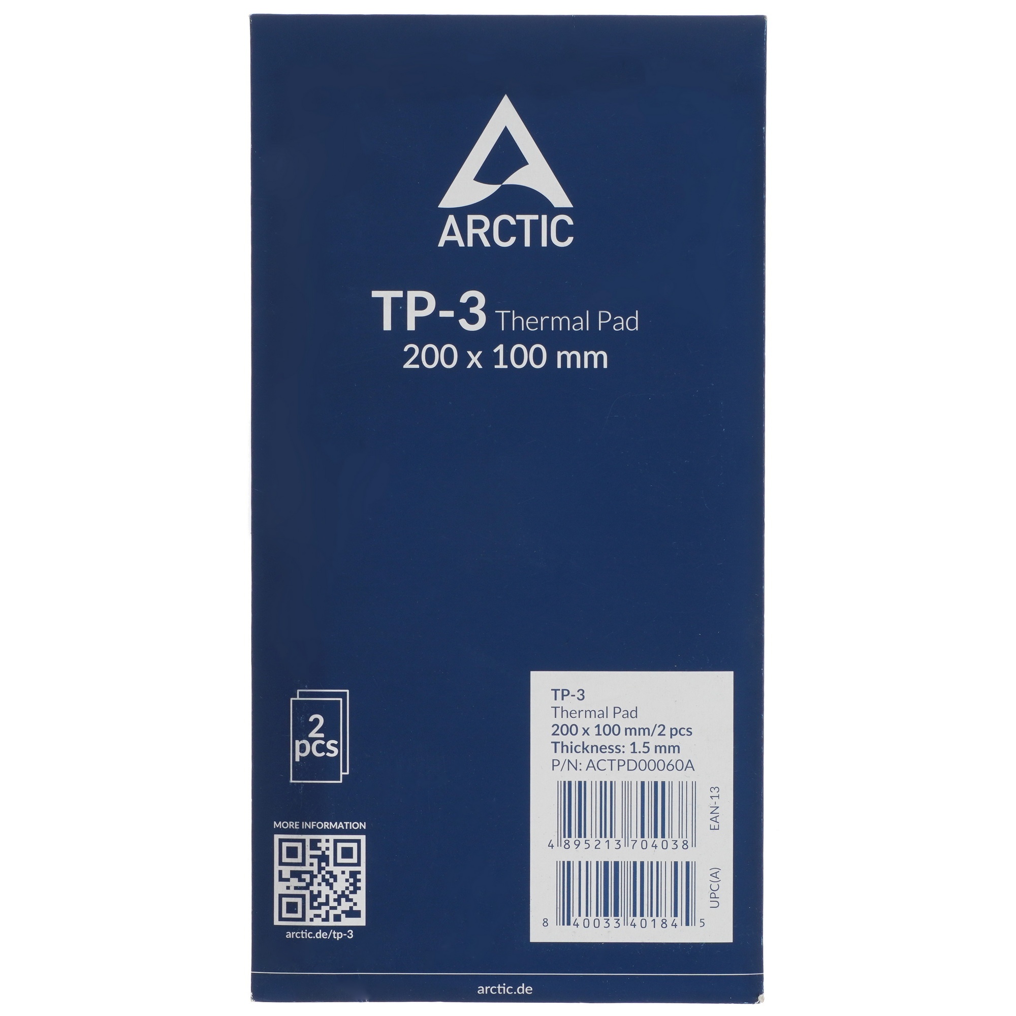Термопрокладка Arctic Thermal pad  200x100mm, 1.5mm  - 2 Pack TP-3 (ACTPD00060A)
