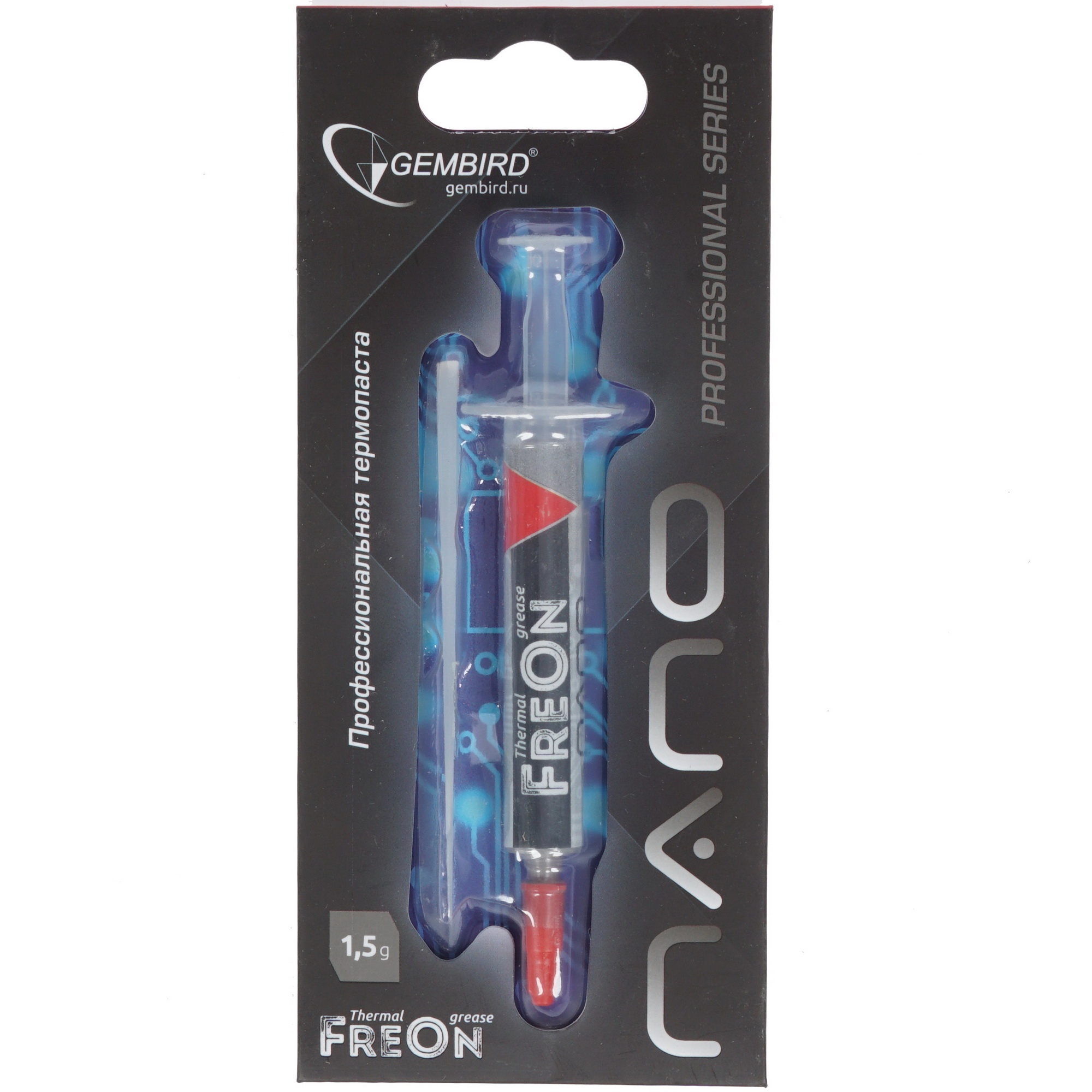 Термо паста Gembird FreOn Nano GF-31-1.5 для радиаторов, 1,5гр, шприц