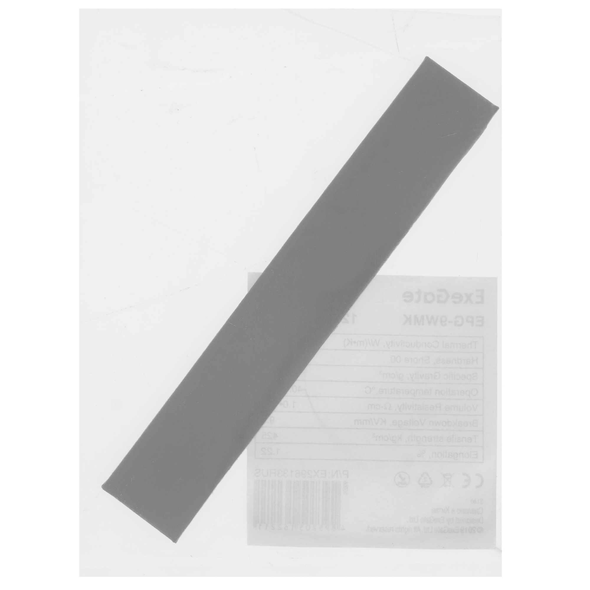 Термопрокладка ExeGate EPG-9WMK (20x120x0.5 mm, 8,5 Вт/ (м•К), теплопроводящая клейкая двухсторонняя