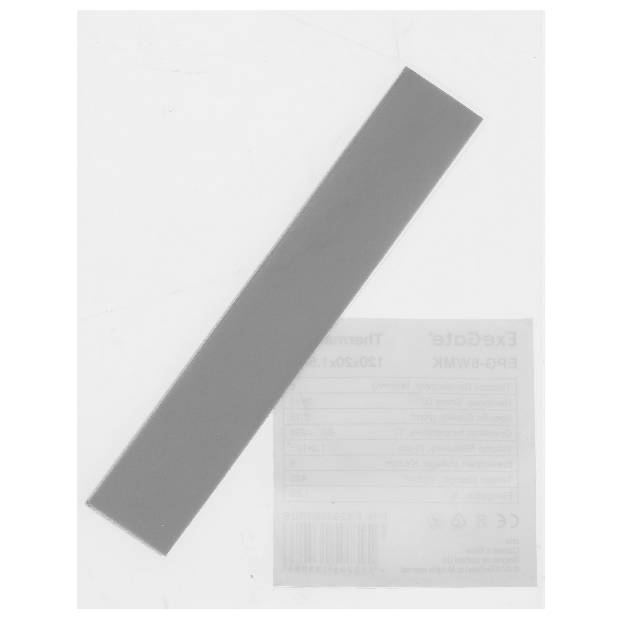 Термопрокладка ExeGate EPG-6WMK (120x20x1.5 mm, 6 Вт/ (м•К))