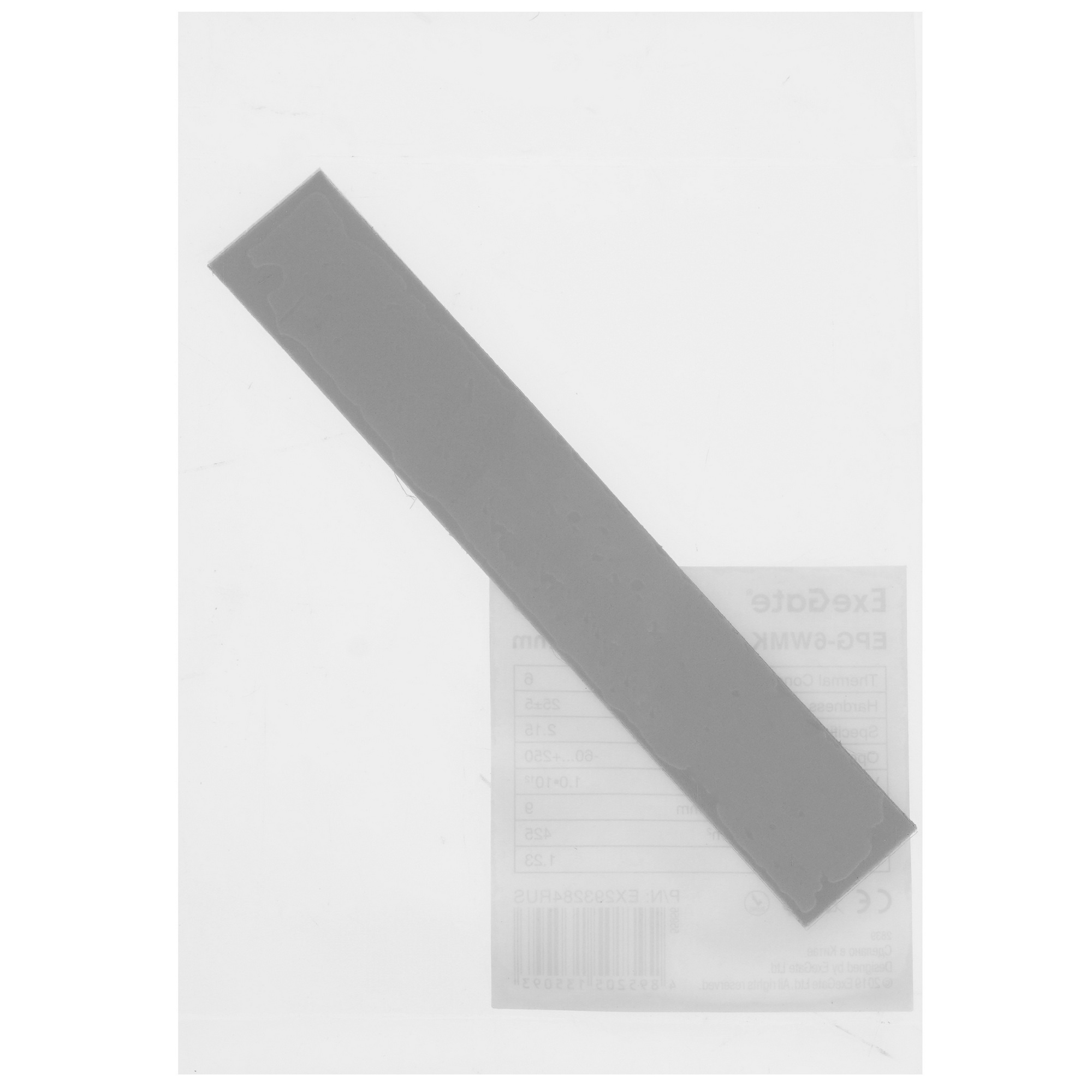 Термопрокладка ExeGate EPG-6WMK (120x20x1.0 mm, 6 Вт/ (м•К))