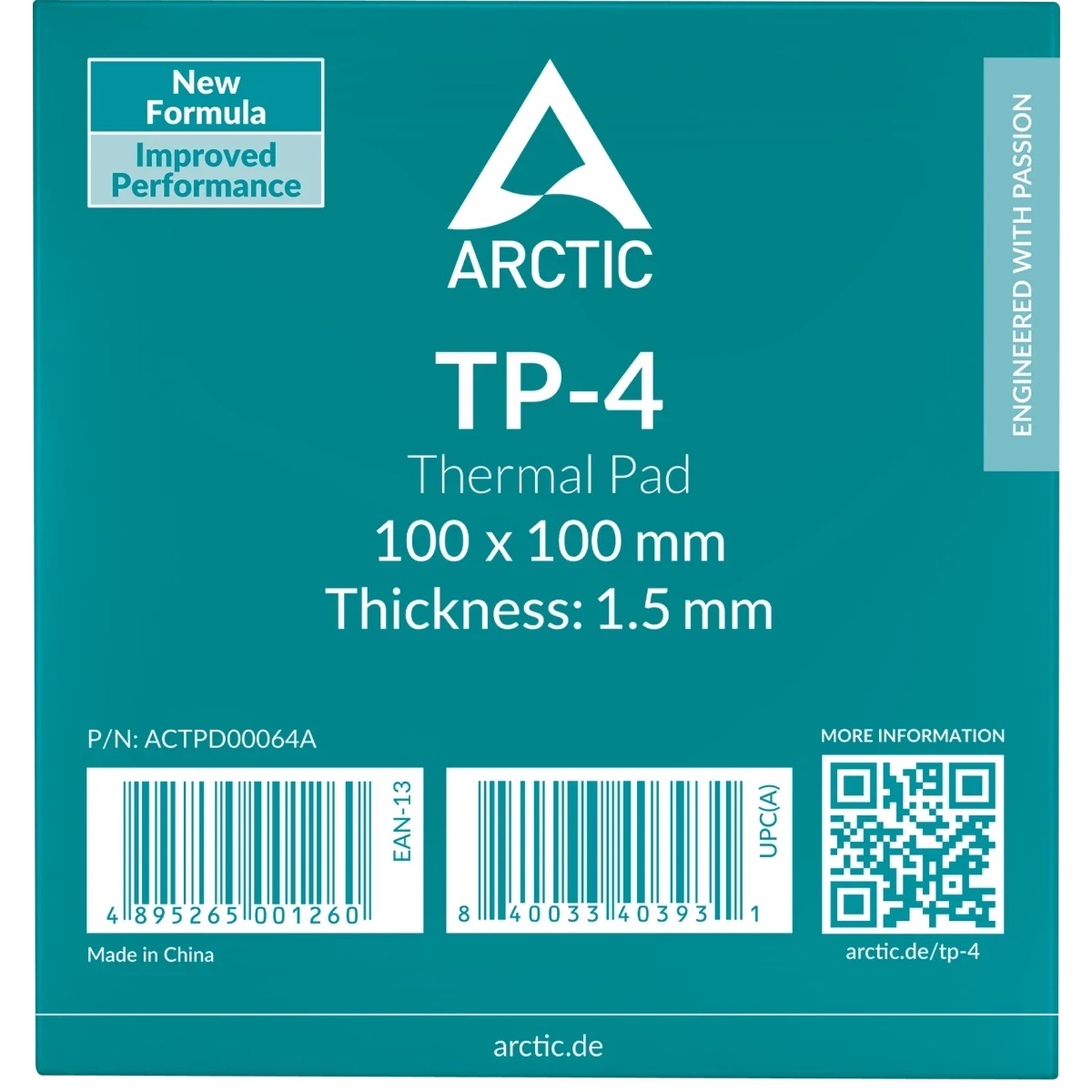 Термопрокладка ARCTIC TP-4, 100x100x1.5 мм. (ACTPD00064A)