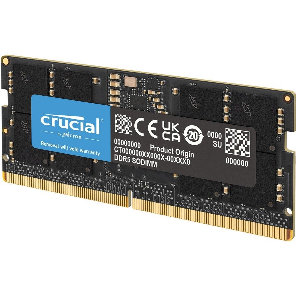 Оперативная память Crucial, DDR5, 16GB (1x16 GB), 5600 MHz, CL46, SO-DIMM