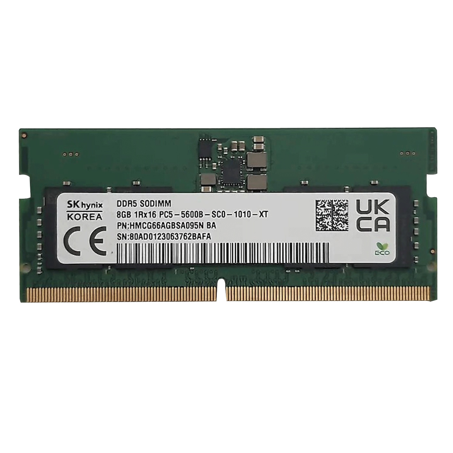 Память Hynix DDR5 SO-DIMM 8Gb, 5600MHz, CL46, 1.1V (HMCG66AGBSA095N)