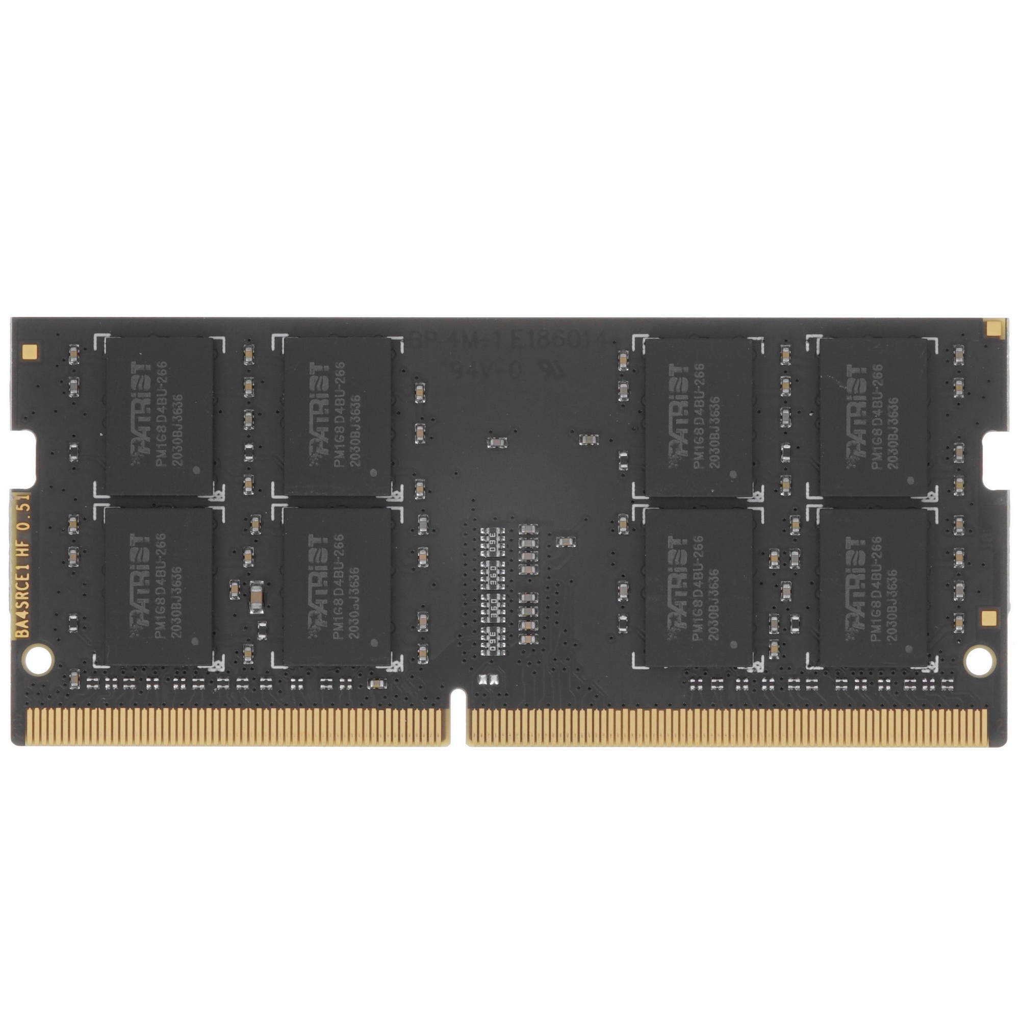 Оперативная память Patriot Signature, DDR4, 16GB (1x16 GB), 3200 MHz, CL22, SO-DIMM