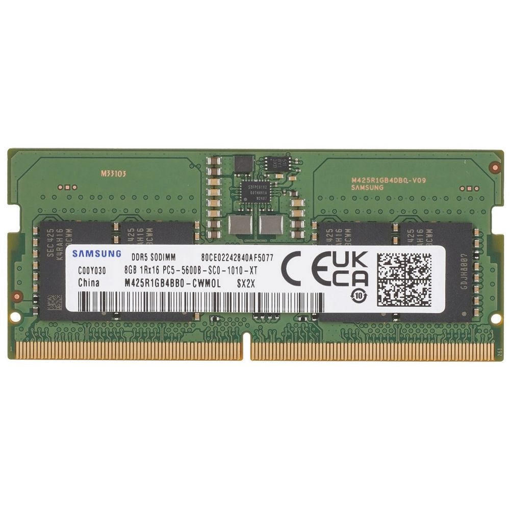 Оперативная память Samsung, DDR5, 8GB (1x8GB), 5600MHz, CL46, SO-DIMM