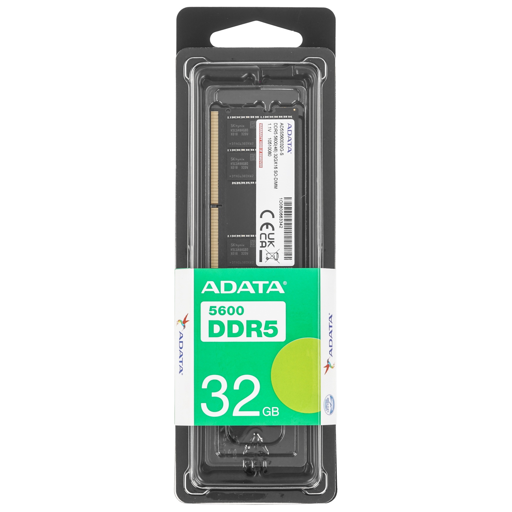 Оперативная память XPG, DDR5, 32GB (1x32 GB), 5600 MHz, CL46, SO-DIMM